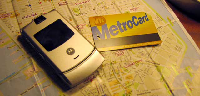 Metrocard and Cellphone