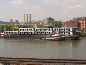 Subway cars being dumped at sea